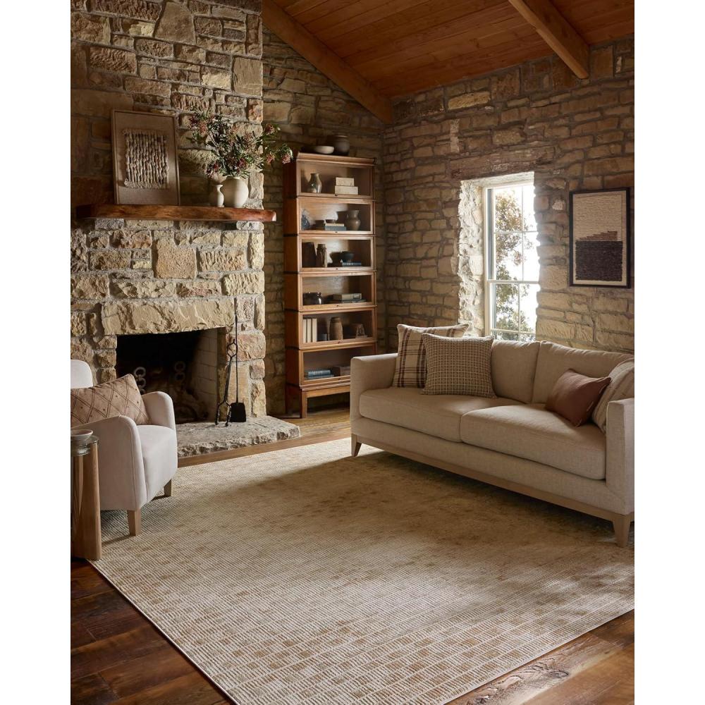 image:imageLoloi Townes Collection TOW08 GreyDenim 710 x 10 Area RugBeige Clay
