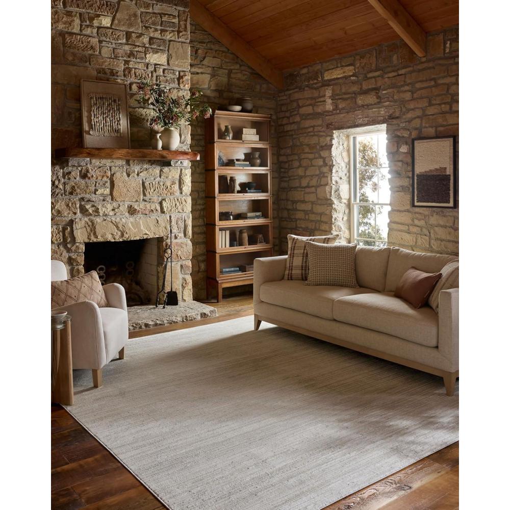 image:imageLoloi Townes Collection TOW08 GreyDenim 710 x 10 Area RugBeige Ivory