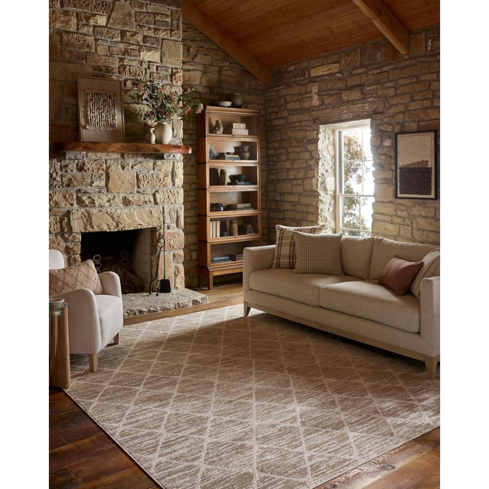 image:imageLoloi Townes Collection TOW08 GreyDenim 710 x 10 Area RugPebble Beige