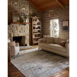 Loloi Townes Collection TOW-08 Grey/Denim 7′-10″ x 10′ Area Rug(Ivory / Sky)