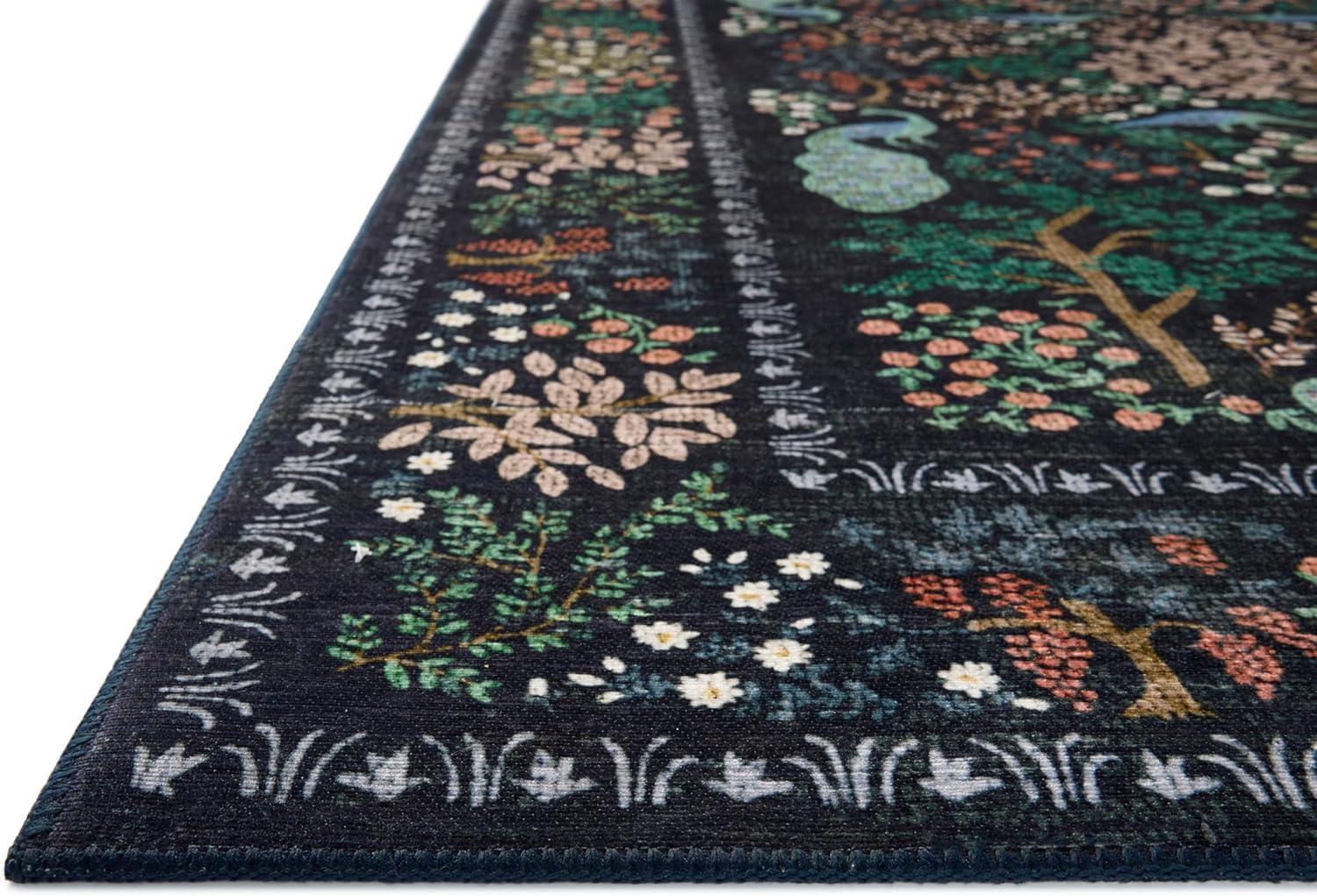 image:imageLoloi Rifle Paper Co Canopy Collection CNP05 Charcoal 23 x 39 Accent Rug