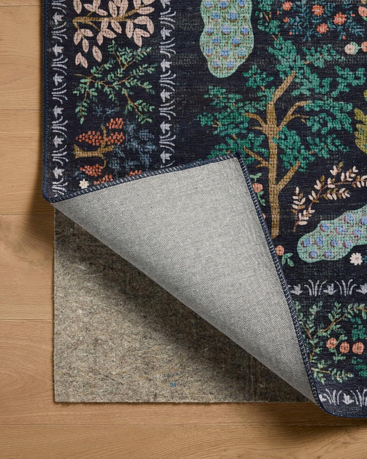 image:imageLoloi Rifle Paper Co Canopy Collection CNP05 Charcoal 23 x 39 Accent Rug