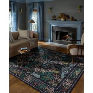 Loloi Rifle Paper Co. Canopy Collection CNP-05 Charcoal 2′-3″ x 3′-9″ Accent Rug