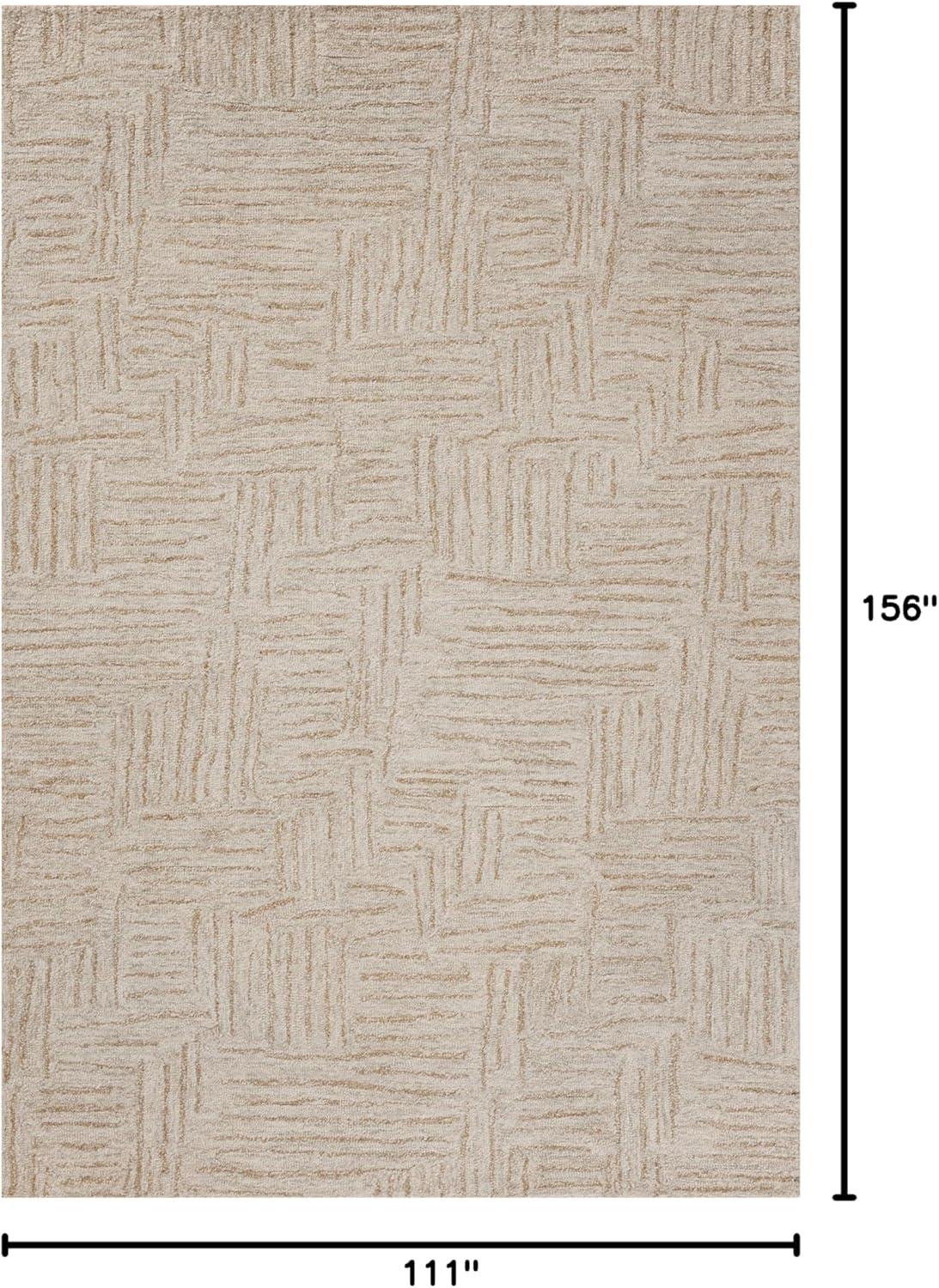 image:imageLoloi Chris Loves Julia Polly 23 x 39 Accent Rug in IvoryNatural Large Neutral Area Rug Unique Patterned Rug for Living Room Bedroom Dining Area Home OfficeSmoke Sand