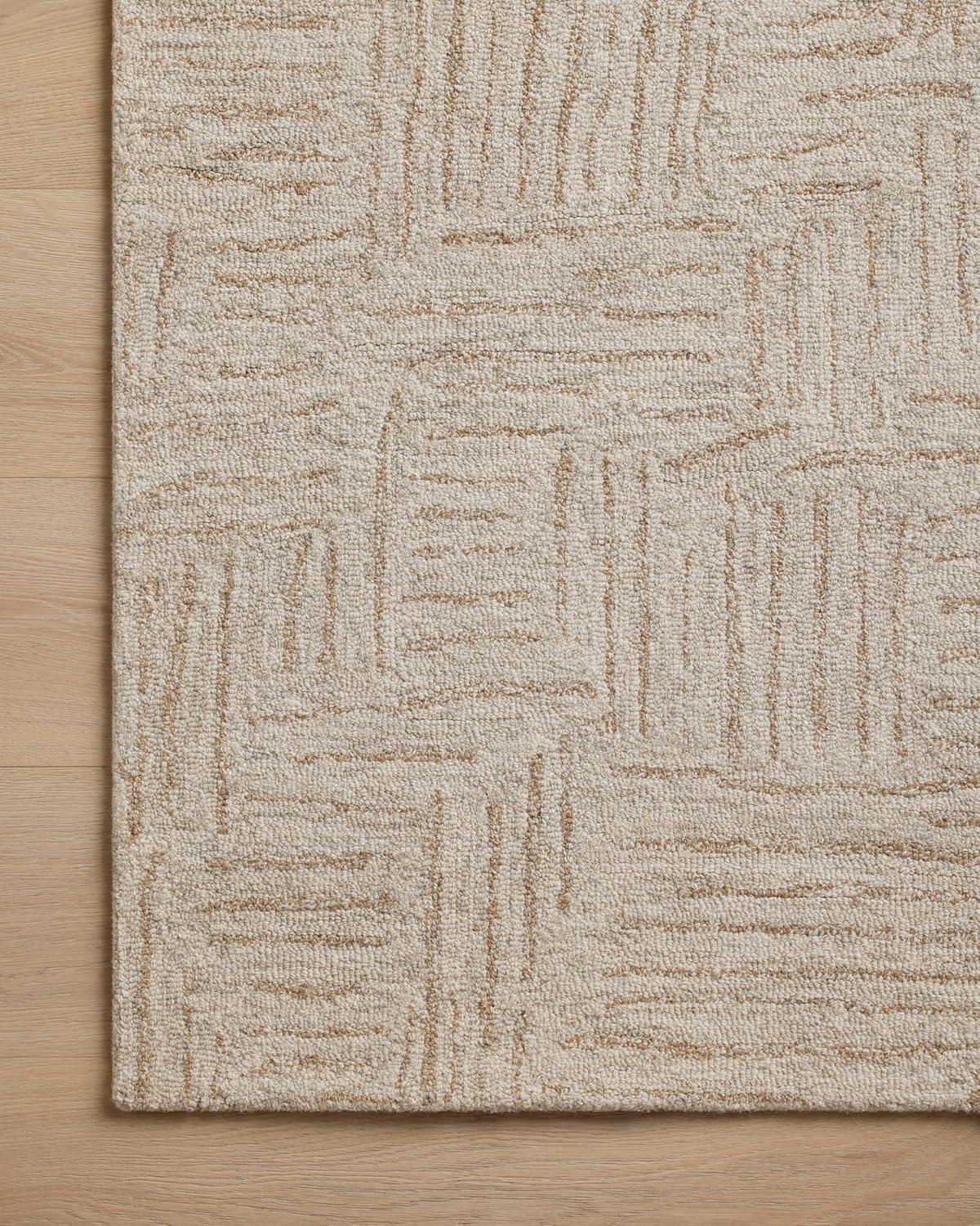 image:imageLoloi Chris Loves Julia Polly 23 x 39 Accent Rug in IvoryNatural Large Neutral Area Rug Unique Patterned Rug for Living Room Bedroom Dining Area Home OfficeSmoke Sand