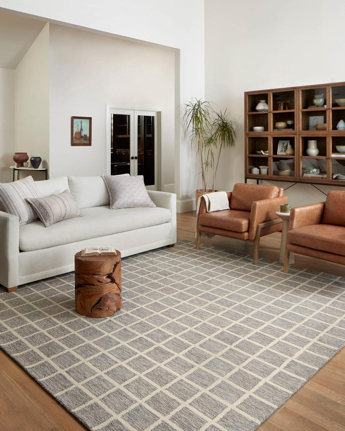 image:imageLoloi Chris Loves Julia Polly 23 x 39 Accent Rug in IvoryNatural Large Neutral Area Rug Unique Patterned Rug for Living Room Bedroom Dining Area Home OfficeSlate Ivory