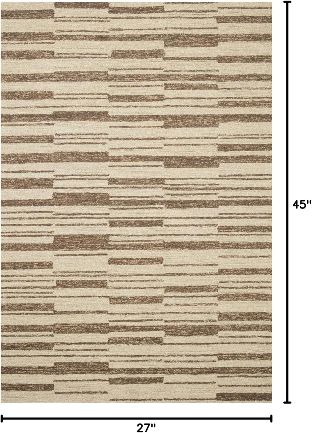 image:imageLoloi Chris Loves Julia Polly 23 x 39 Accent Rug in IvoryNatural Large Neutral Area Rug Unique Patterned Rug for Living Room Bedroom Dining Area Home OfficeBeige Tobacco