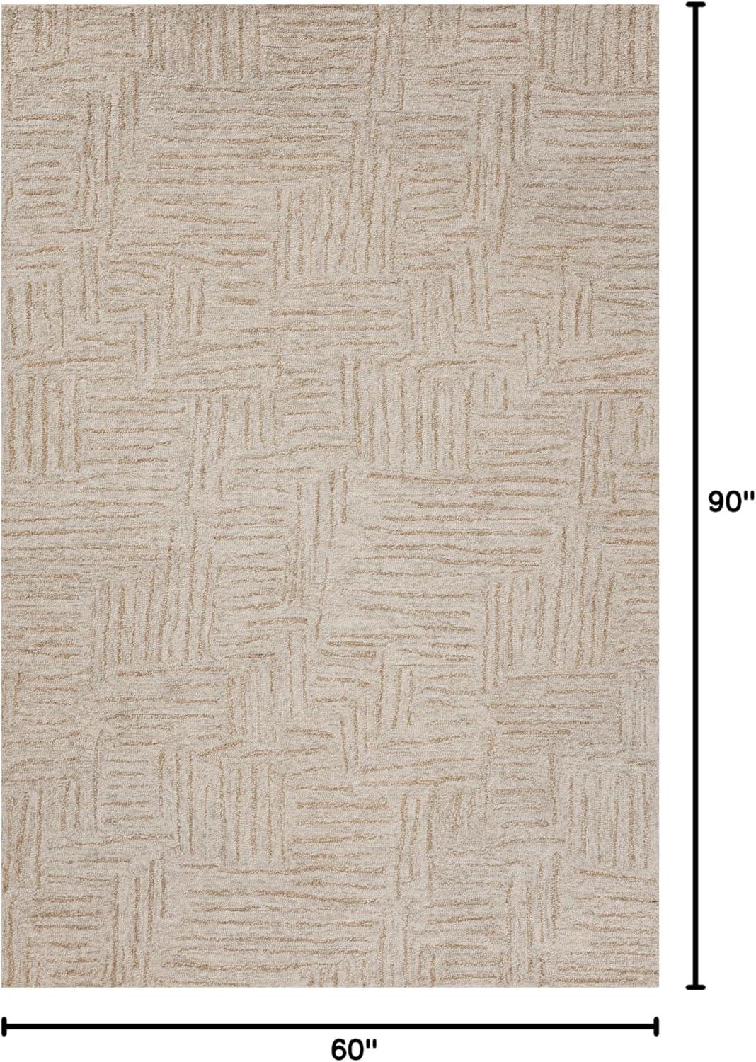 image:imageLoloi Chris Loves Julia Polly 23 x 39 Accent Rug in IvoryNatural Large Neutral Area Rug Unique Patterned Rug for Living Room Bedroom Dining Area Home OfficeSmoke Sand