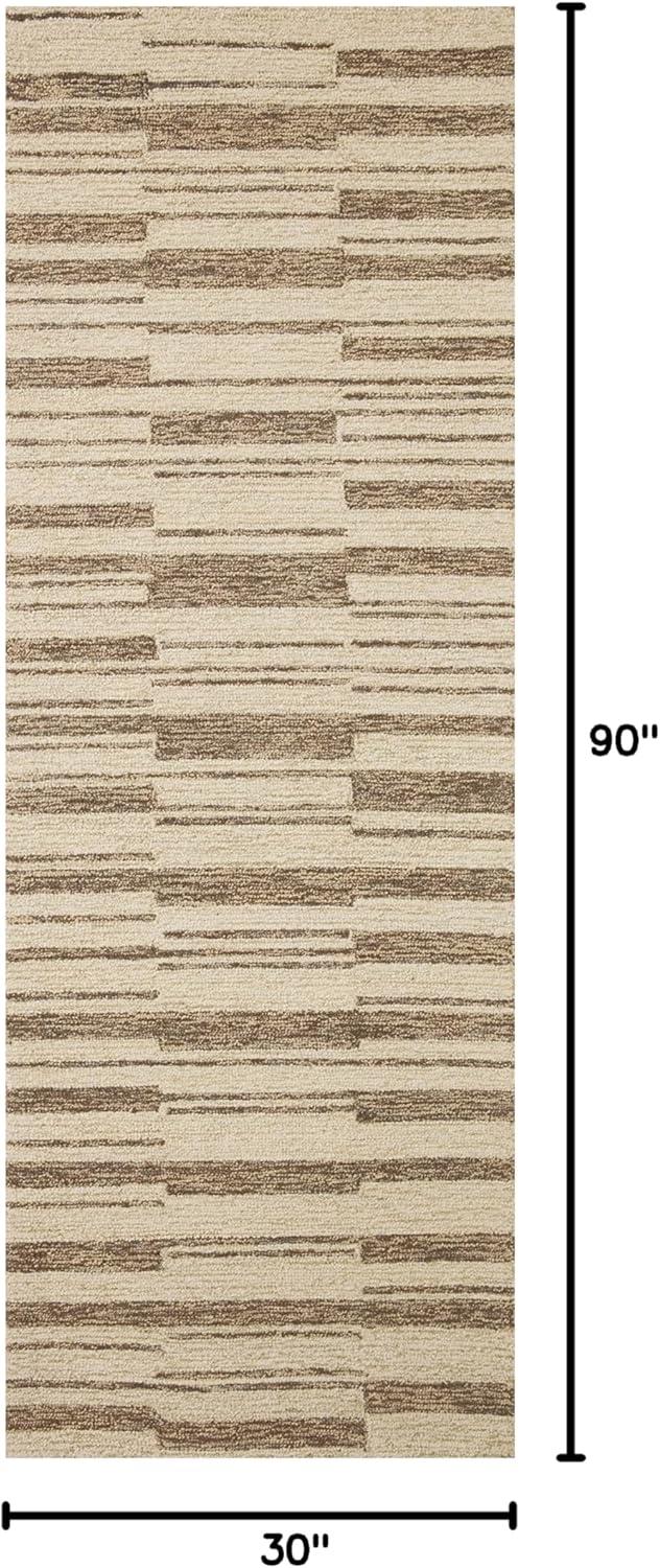 image:imageLoloi Chris Loves Julia Polly 23 x 39 Accent Rug in IvoryNatural Large Neutral Area Rug Unique Patterned Rug for Living Room Bedroom Dining Area Home OfficeBeige Tobacco