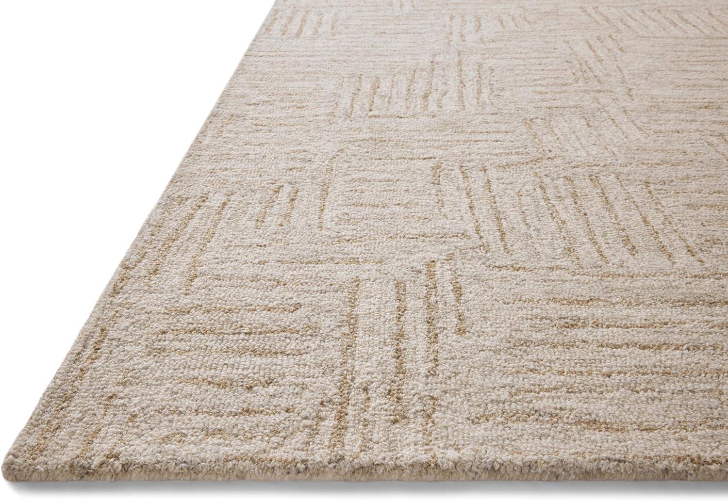 image:imageLoloi Chris Loves Julia Polly 23 x 39 Accent Rug in IvoryNatural Large Neutral Area Rug Unique Patterned Rug for Living Room Bedroom Dining Area Home OfficeSmoke Sand