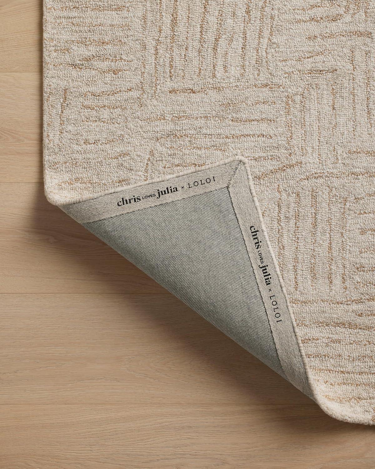 image:imageLoloi Chris Loves Julia Polly 23 x 39 Accent Rug in IvoryNatural Large Neutral Area Rug Unique Patterned Rug for Living Room Bedroom Dining Area Home OfficeSmoke Sand