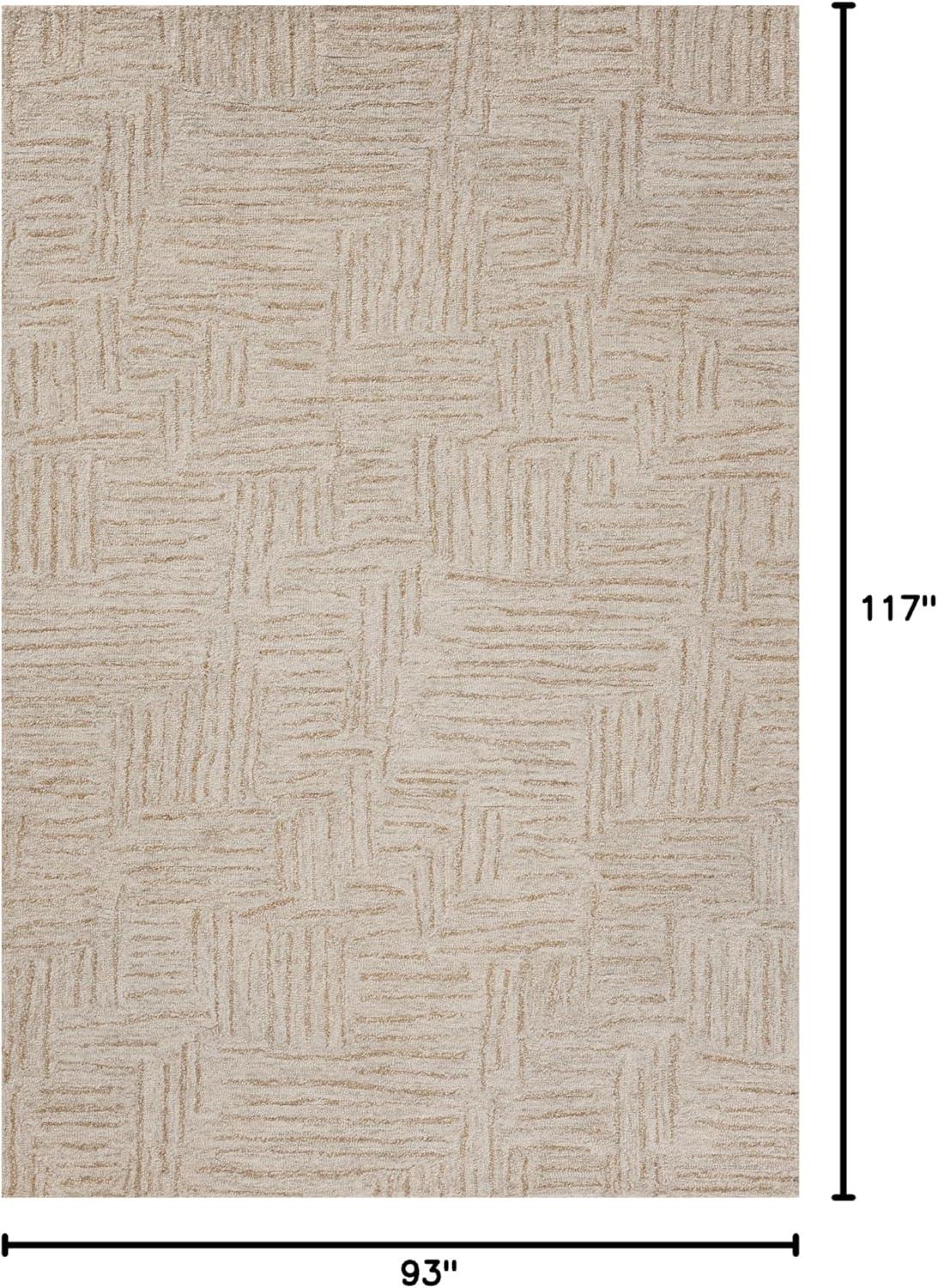 image:imageLoloi Chris Loves Julia Polly 23 x 39 Accent Rug in IvoryNatural Large Neutral Area Rug Unique Patterned Rug for Living Room Bedroom Dining Area Home OfficeSmoke Sand