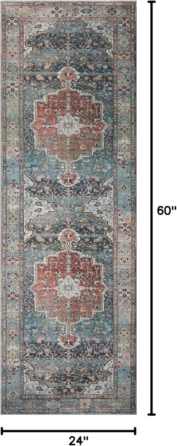 image:imageLoloi Margot Collection MAT04 AntiqueSage 36 x 56 Accent Rug feat CloudPile NoShed Easy Clean Large Patterned Area Rug for Living Room Bedroom Dining AreaOcean Brick