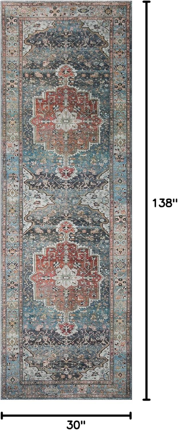 image:imageLoloi Margot Collection MAT04 AntiqueSage 36 x 56 Accent Rug feat CloudPile NoShed Easy Clean Large Patterned Area Rug for Living Room Bedroom Dining AreaOcean Brick