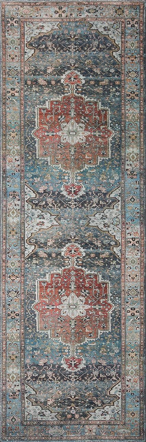 image:imageLoloi Margot Collection MAT04 AntiqueSage 36 x 56 Accent Rug feat CloudPile NoShed Easy Clean Large Patterned Area Rug for Living Room Bedroom Dining AreaOcean Brick
