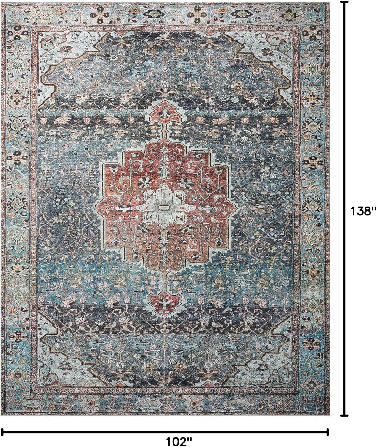 image:imageLoloi Margot Collection MAT04 AntiqueSage 36 x 56 Accent Rug feat CloudPile NoShed Easy Clean Large Patterned Area Rug for Living Room Bedroom Dining AreaOcean Brick