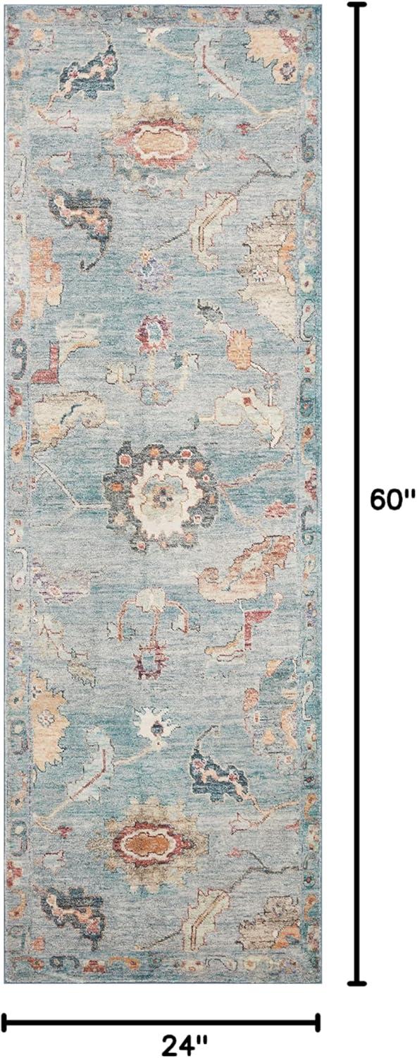 image:imageLoloi Margot Collection MAT04 AntiqueSage 36 x 56 Accent Rug feat CloudPile NoShed Easy Clean Large Patterned Area Rug for Living Room Bedroom Dining AreaDenim Multi