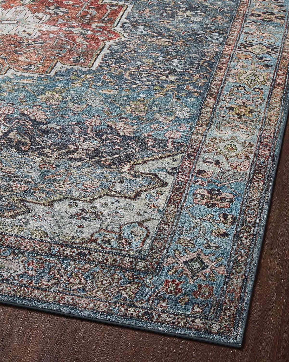 image:imageLoloi Margot Collection MAT04 AntiqueSage 36 x 56 Accent Rug feat CloudPile NoShed Easy Clean Large Patterned Area Rug for Living Room Bedroom Dining AreaOcean Brick