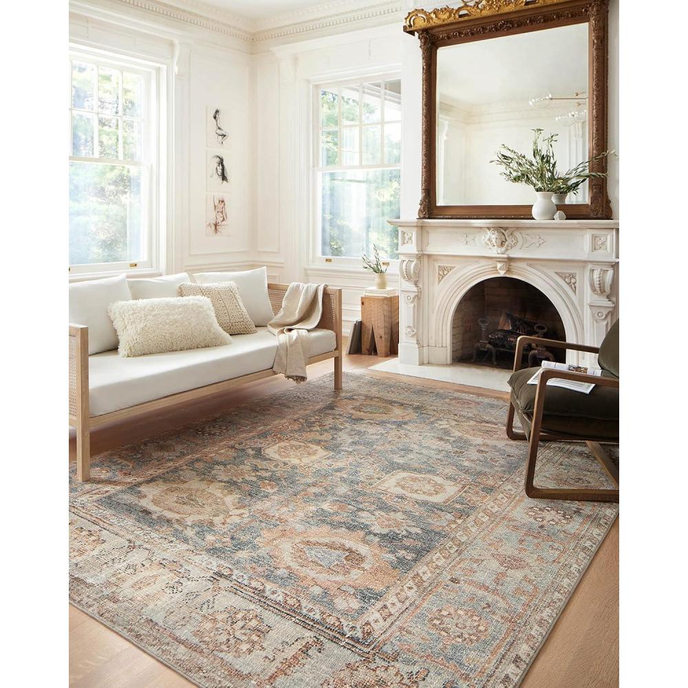 image:imageLoloi Margot Collection MAT04 AntiqueSage 36 x 56 Accent Rug feat CloudPile NoShed Easy Clean Large Patterned Area Rug for Living Room Bedroom Dining AreaOcean Spice