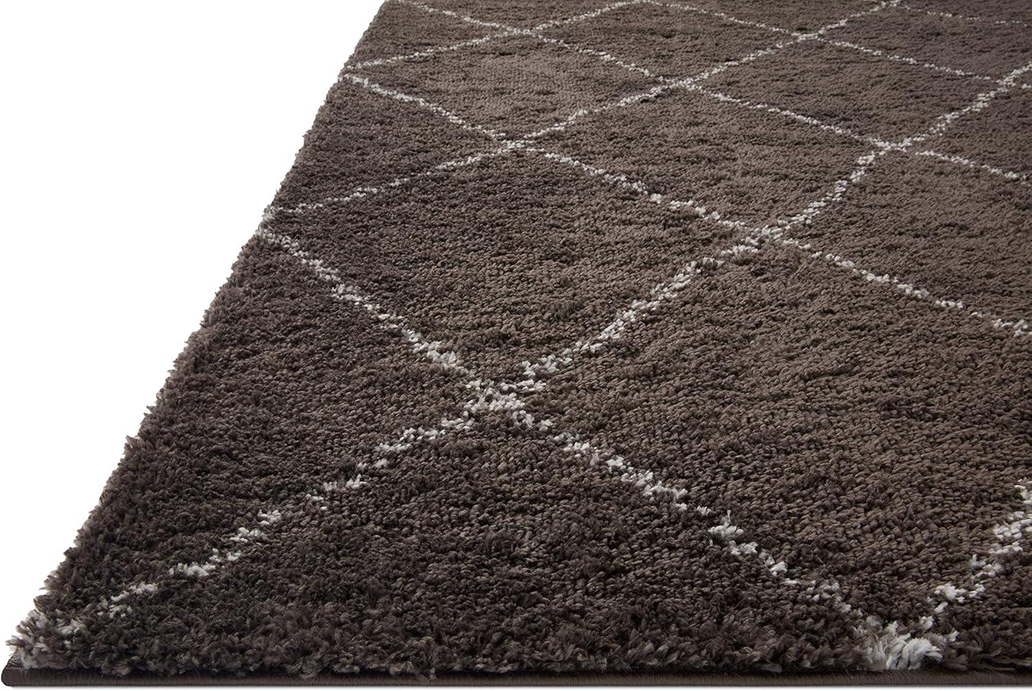image:imageLoloi Bliss Shag Collection BLS05 GreyWhite 311 x 6 Runner RugBark Grey