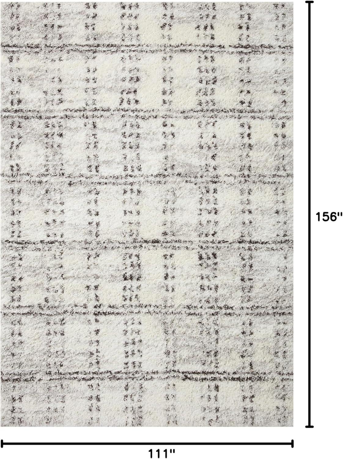 image:imageLoloi Bliss Shag Collection BLS05 GreyWhite 311 x 6 Runner RugCream Grey