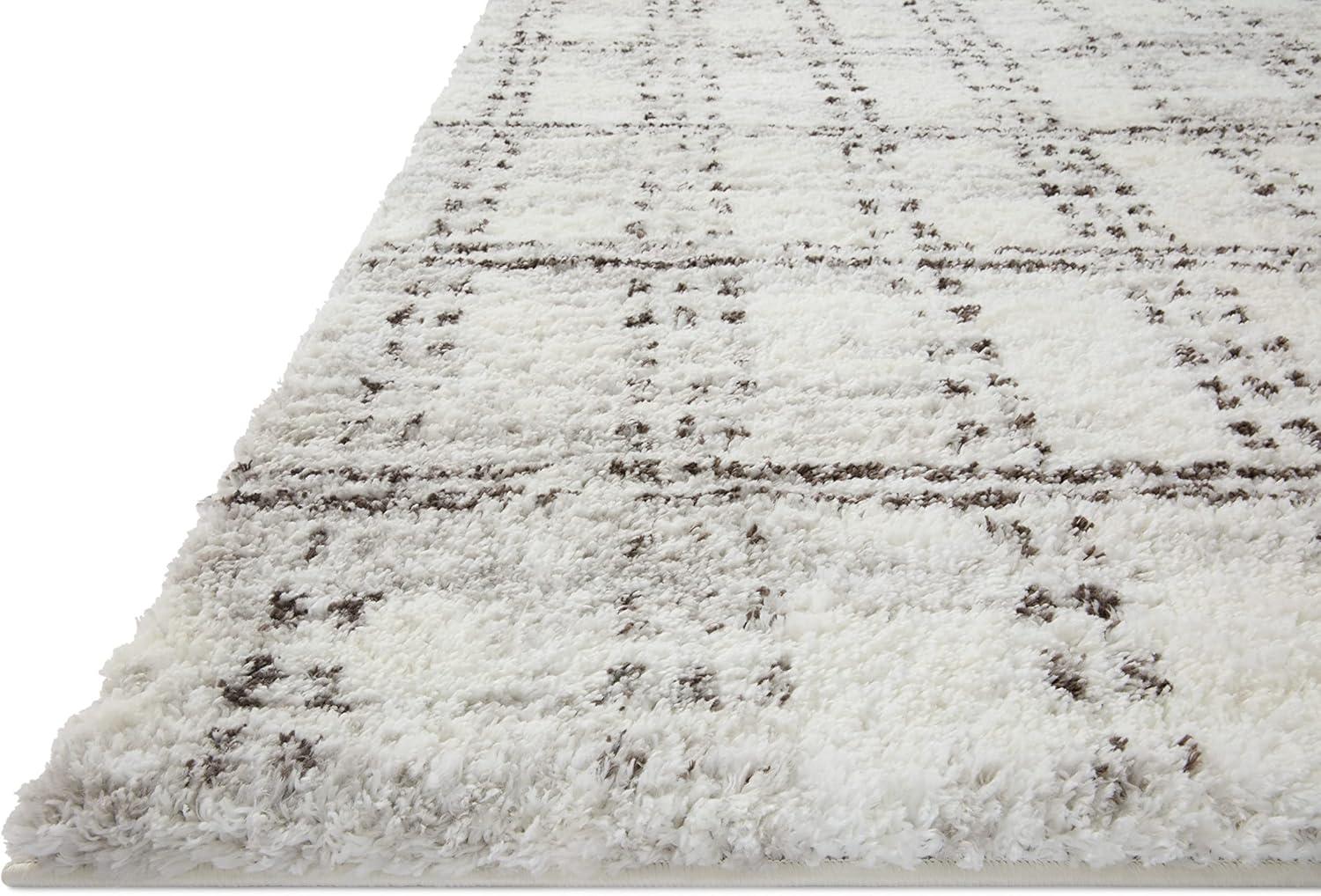image:imageLoloi Bliss Shag Collection BLS05 GreyWhite 311 x 6 Runner RugCream Grey