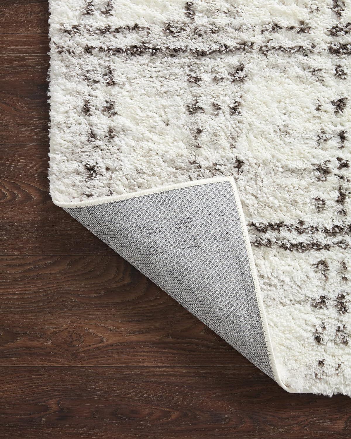 image:imageLoloi Bliss Shag Collection BLS05 GreyWhite 311 x 6 Runner RugCream Grey