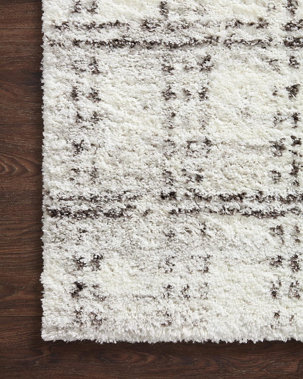 image:imageLoloi Bliss Shag Collection BLS05 GreyWhite 311 x 6 Runner RugCream Grey