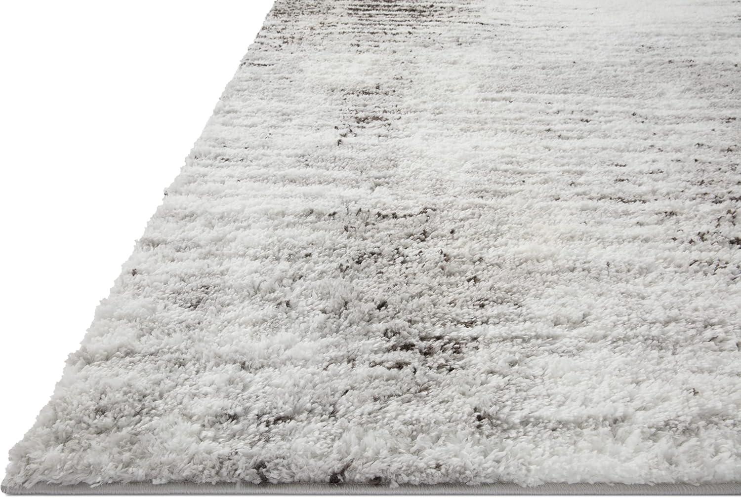 image:imageLoloi Bliss Shag Collection BLS05 GreyWhite 311 x 6 Runner RugGrey Cream