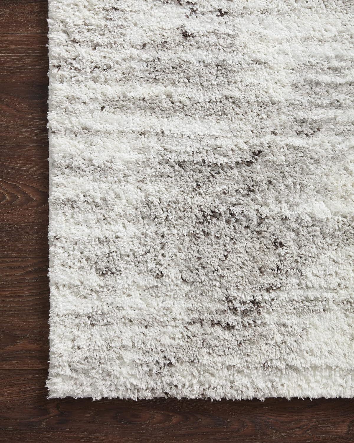 image:imageLoloi Bliss Shag Collection BLS05 GreyWhite 311 x 6 Runner RugGrey Cream