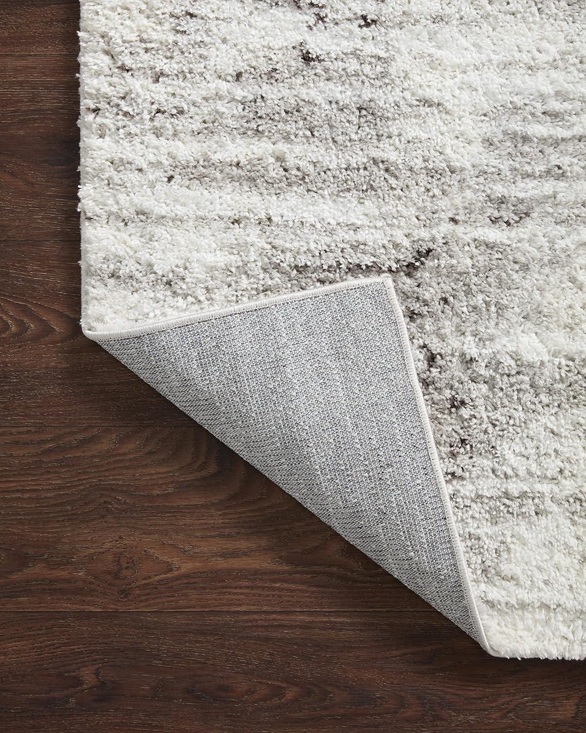 image:imageLoloi Bliss Shag Collection BLS05 GreyWhite 311 x 6 Runner RugGrey Cream