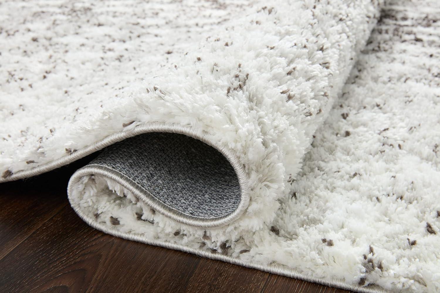 image:imageLoloi Bliss Shag Collection BLS05 GreyWhite 311 x 6 Runner RugGrey White