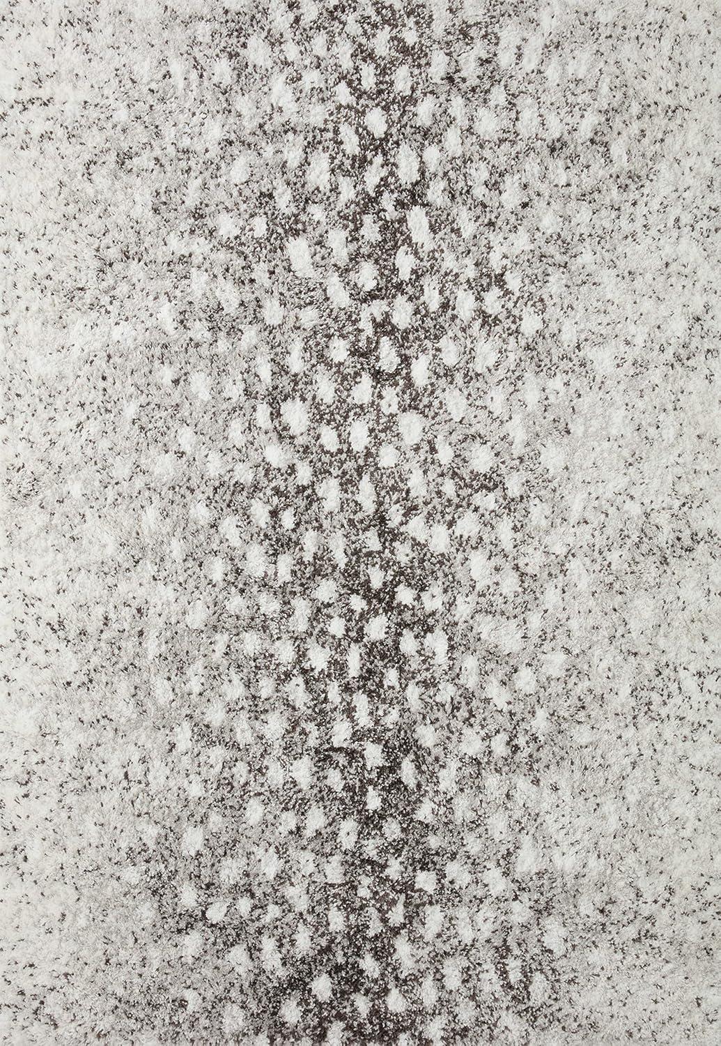 image:imageLoloi Bliss Shag Collection BLS05 GreyWhite 311 x 6 Runner RugGrey White