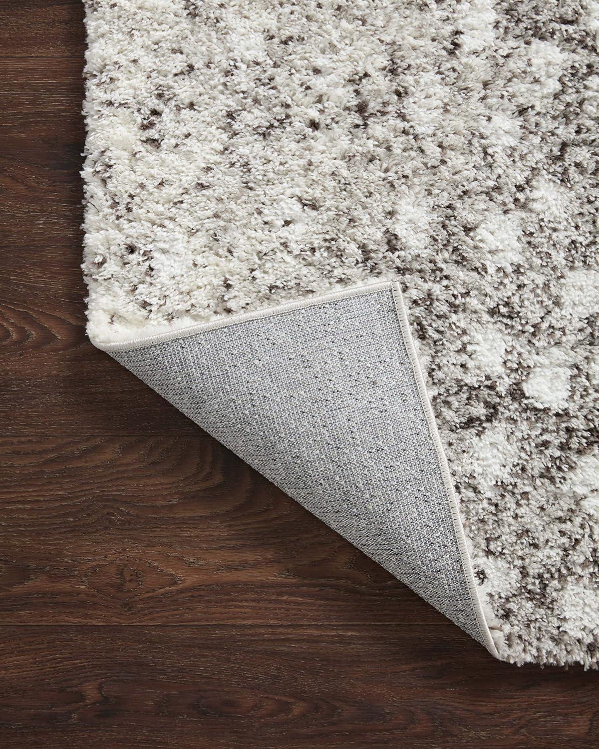 image:imageLoloi Bliss Shag Collection BLS05 GreyWhite 311 x 6 Runner RugGrey White