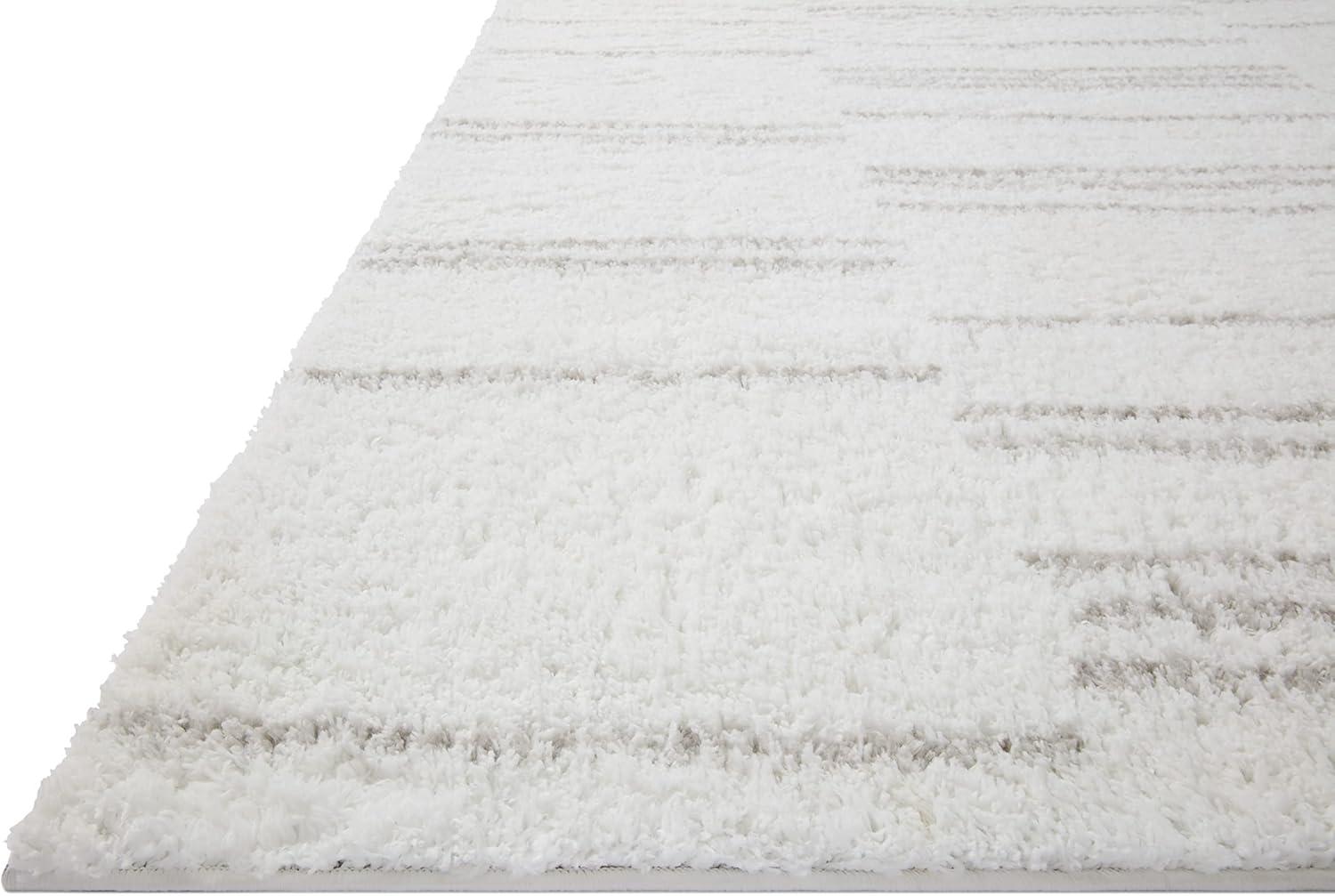 image:imageLoloi Bliss Shag Collection BLS05 GreyWhite 311 x 6 Runner RugWhite Grey