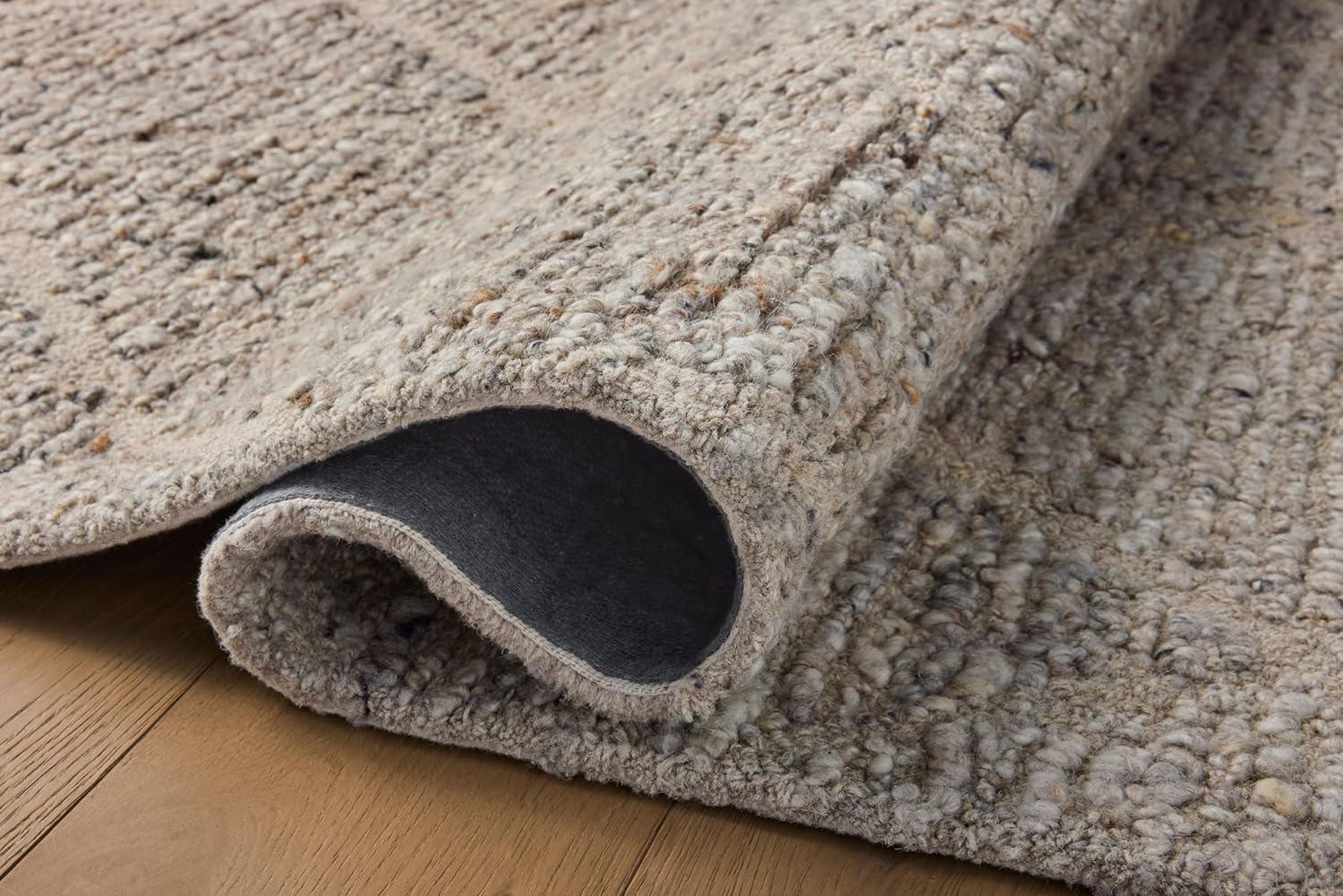 image:imageLoloi Magnolia Home by Joanna Gaines Jones Collection JON02 NaturalOatmeal 86 x 116 Area RugPebble