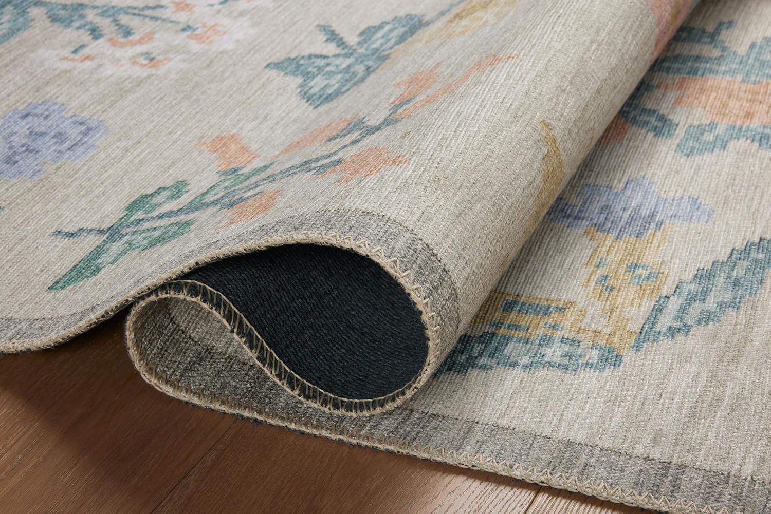 image:imageLoloi Rifle Paper Co Rosa Collection RSA02 Sky 76 x 96 Area RugCream