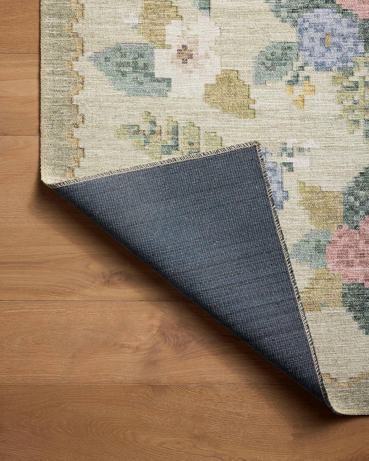 image:imageLoloi Rifle Paper Co Rosa Collection RSA02 Sky 76 x 96 Area RugCreamMulti