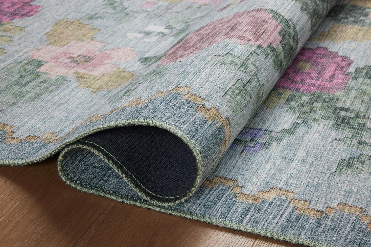 image:imageLoloi Rifle Paper Co Rosa Collection RSA02 Sky 76 x 96 Area RugSky