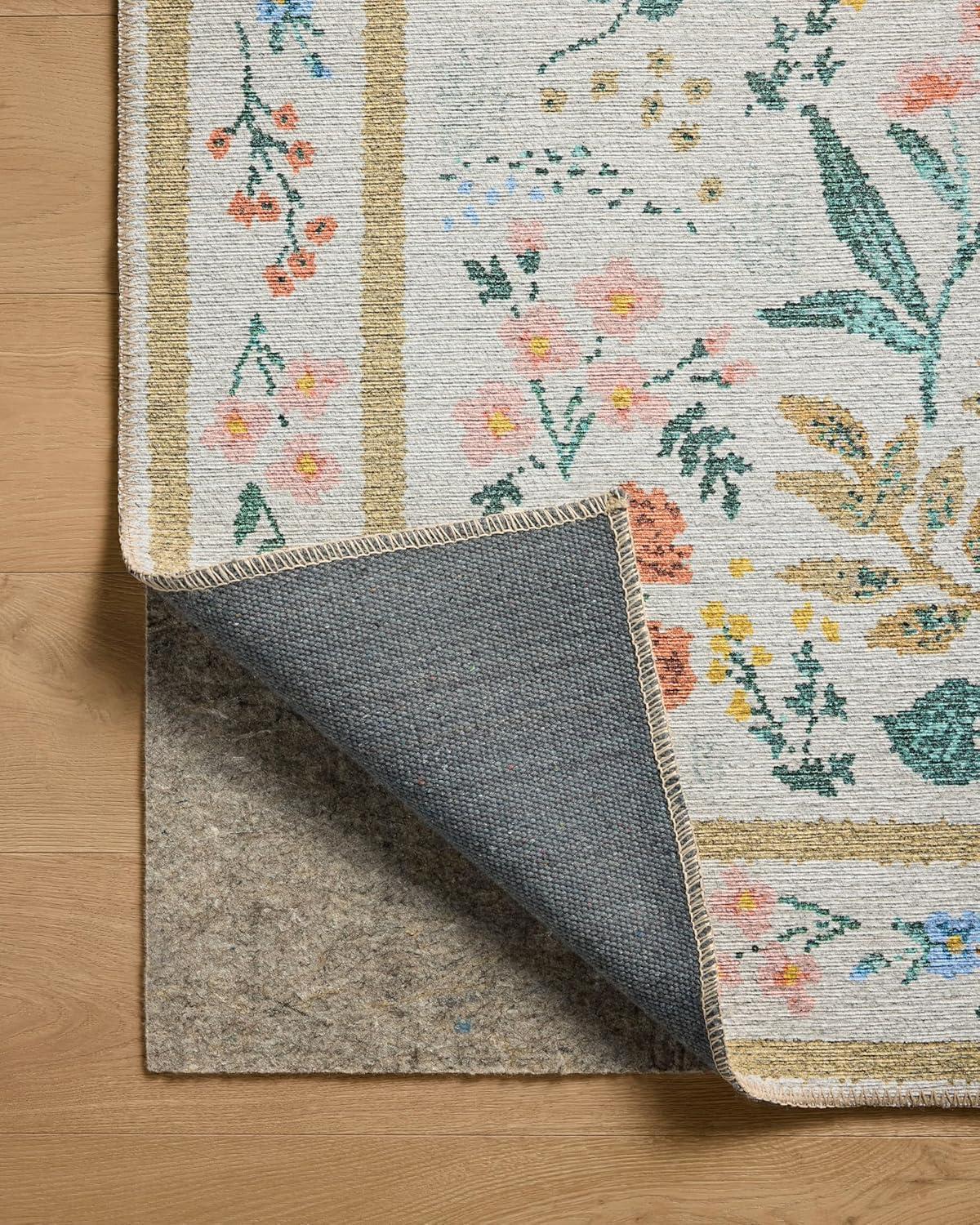 image:imageLoloi Rifle Paper Co Wildwood Collection WWLD02 Navy 26 x 76 Runner RugCream