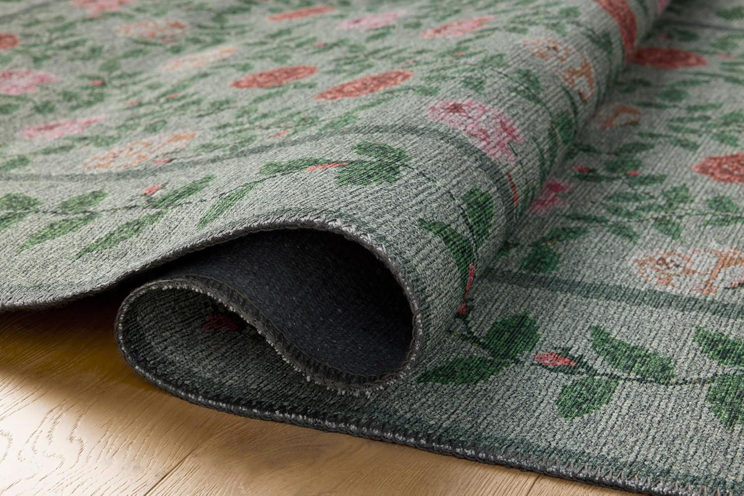 image:imageLoloi Rifle Paper Co Wildwood Collection WWLD02 Navy 26 x 76 Runner RugGreen
