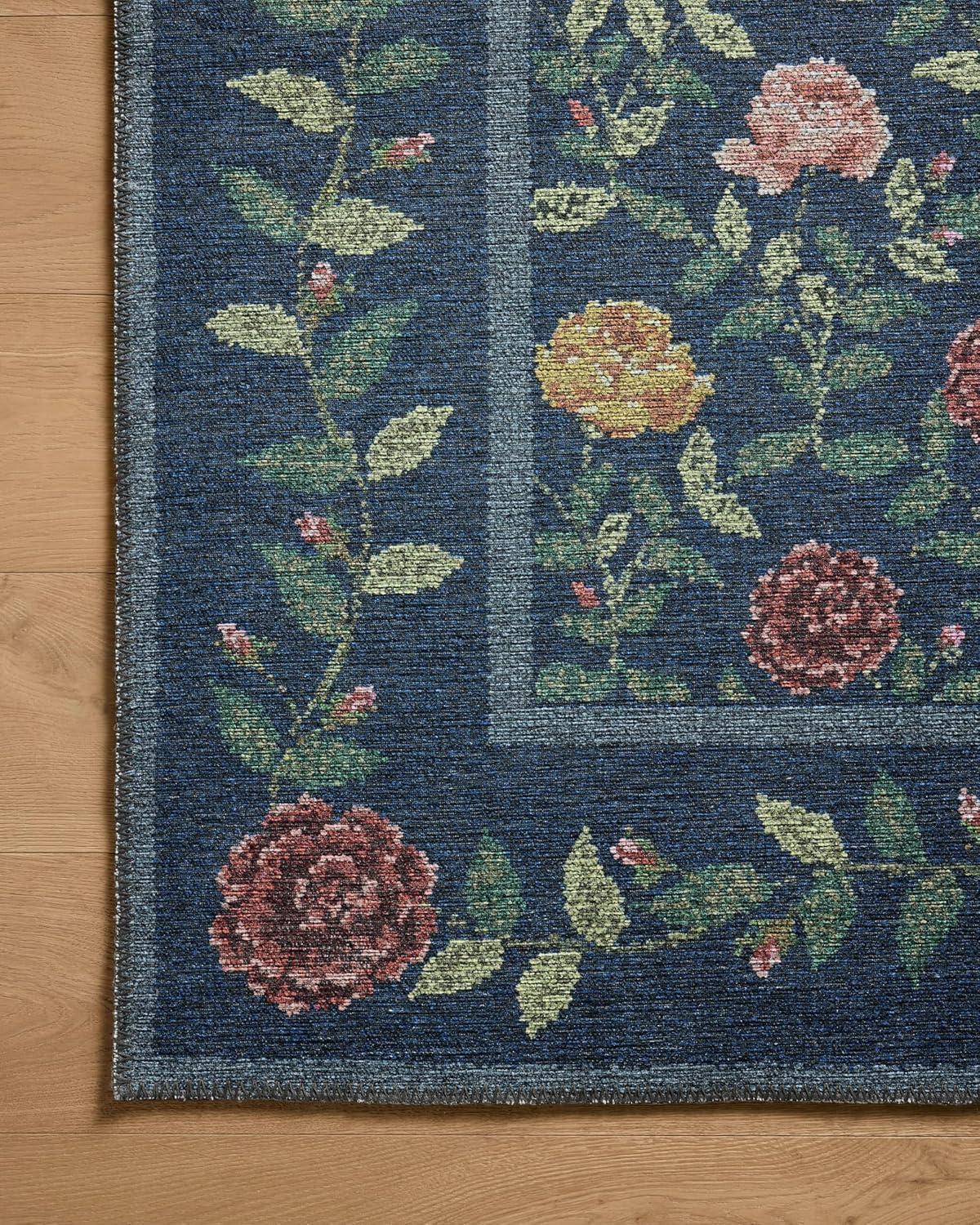 image:imageLoloi Rifle Paper Co Wildwood Collection WWLD02 Navy 26 x 76 Runner RugNavy