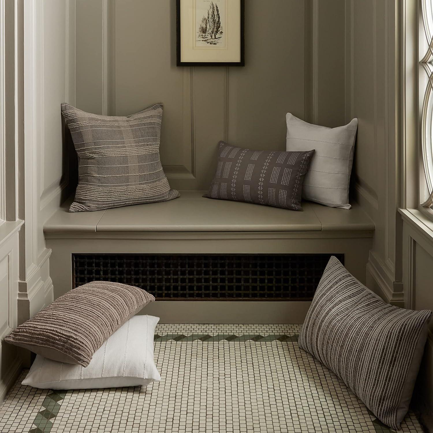 image:imageLoloi Jean Stoffer x William Collection PJS0007 Grey 13 x 21 Cover Only PillowGrey