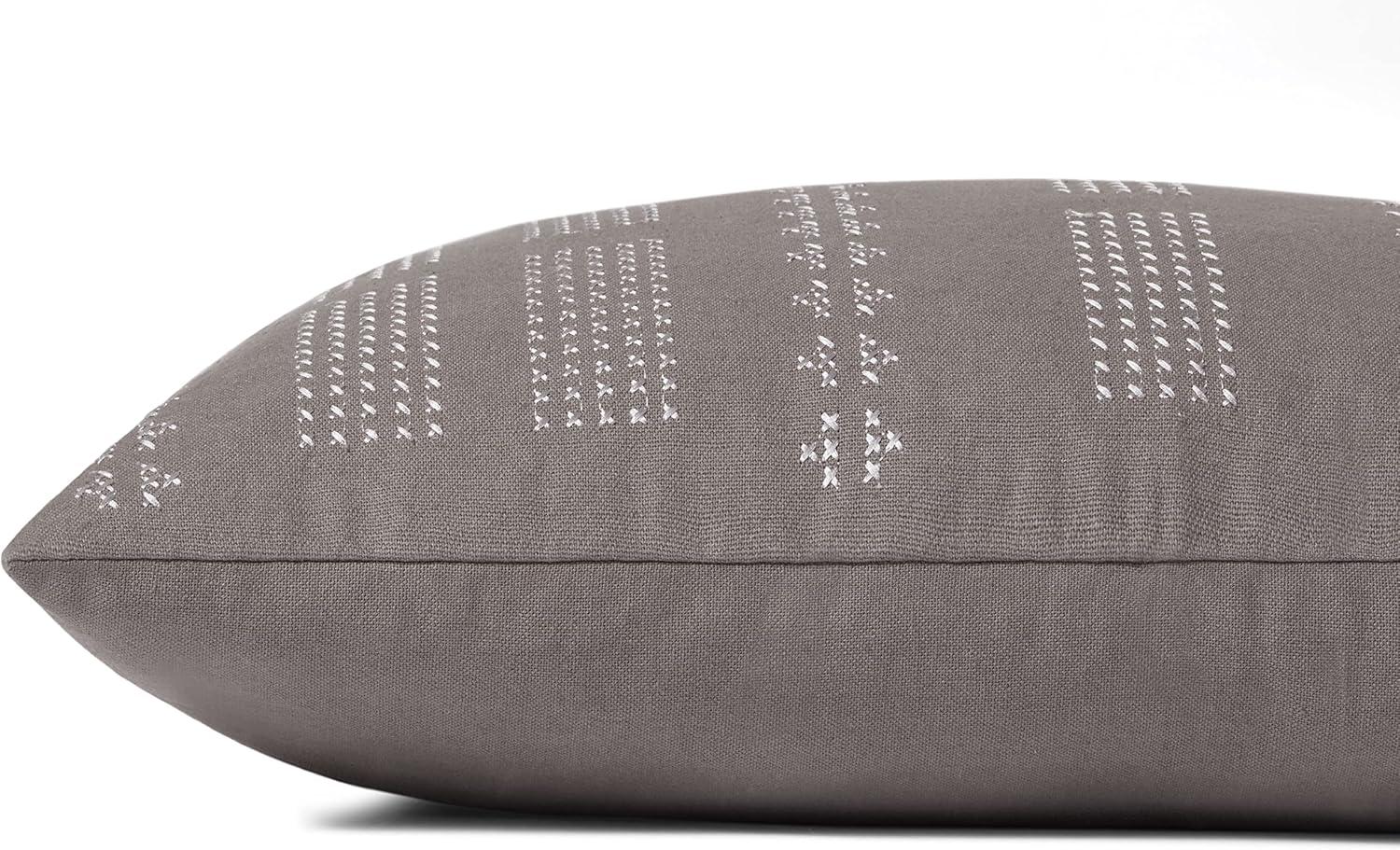 image:imageLoloi Jean Stoffer x William Collection PJS0007 Grey 13 x 21 Cover Only PillowGrey