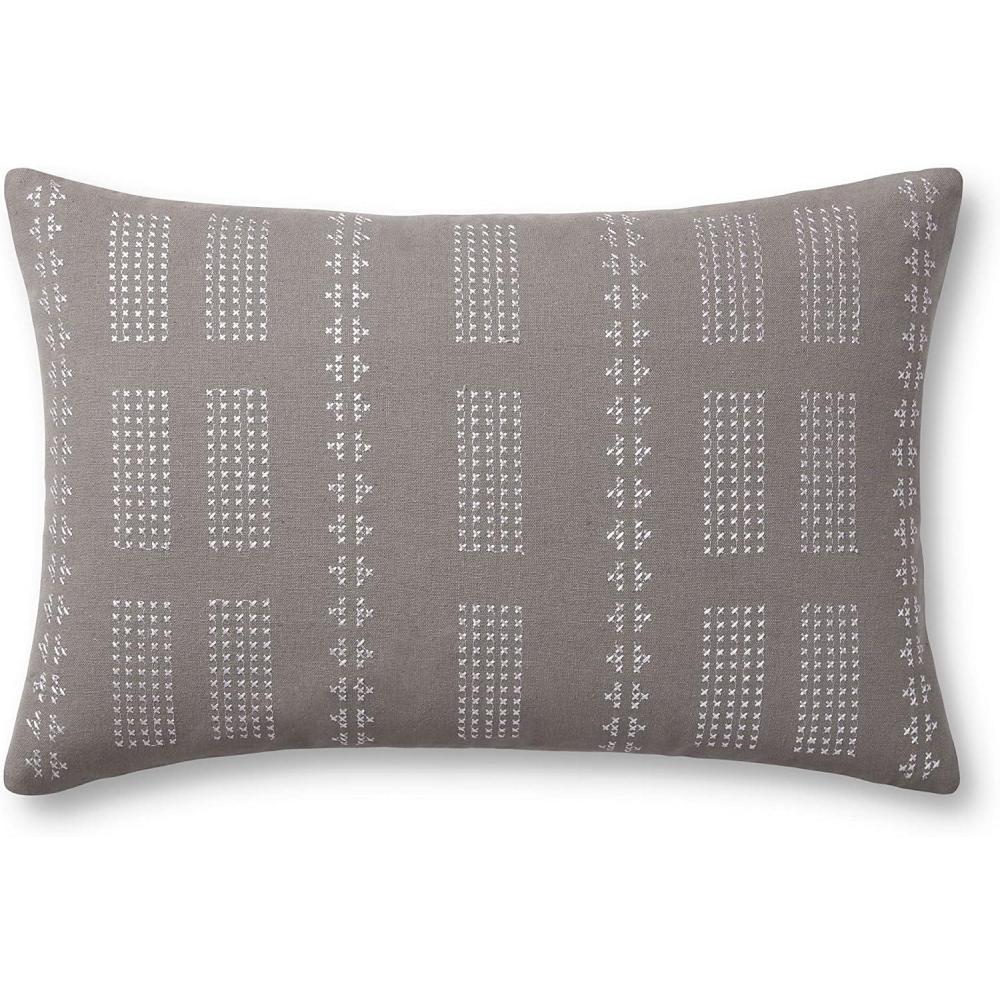 image:imageLoloi Jean Stoffer x William Collection PJS0007 Grey 13 x 21 Cover Only PillowGrey