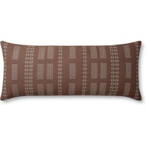 Loloi Jean Stoffer x Charles Collection PJS0006 Clay/Mist 13” x 35” Cover w/Poly Pillow(Clay / Mist)