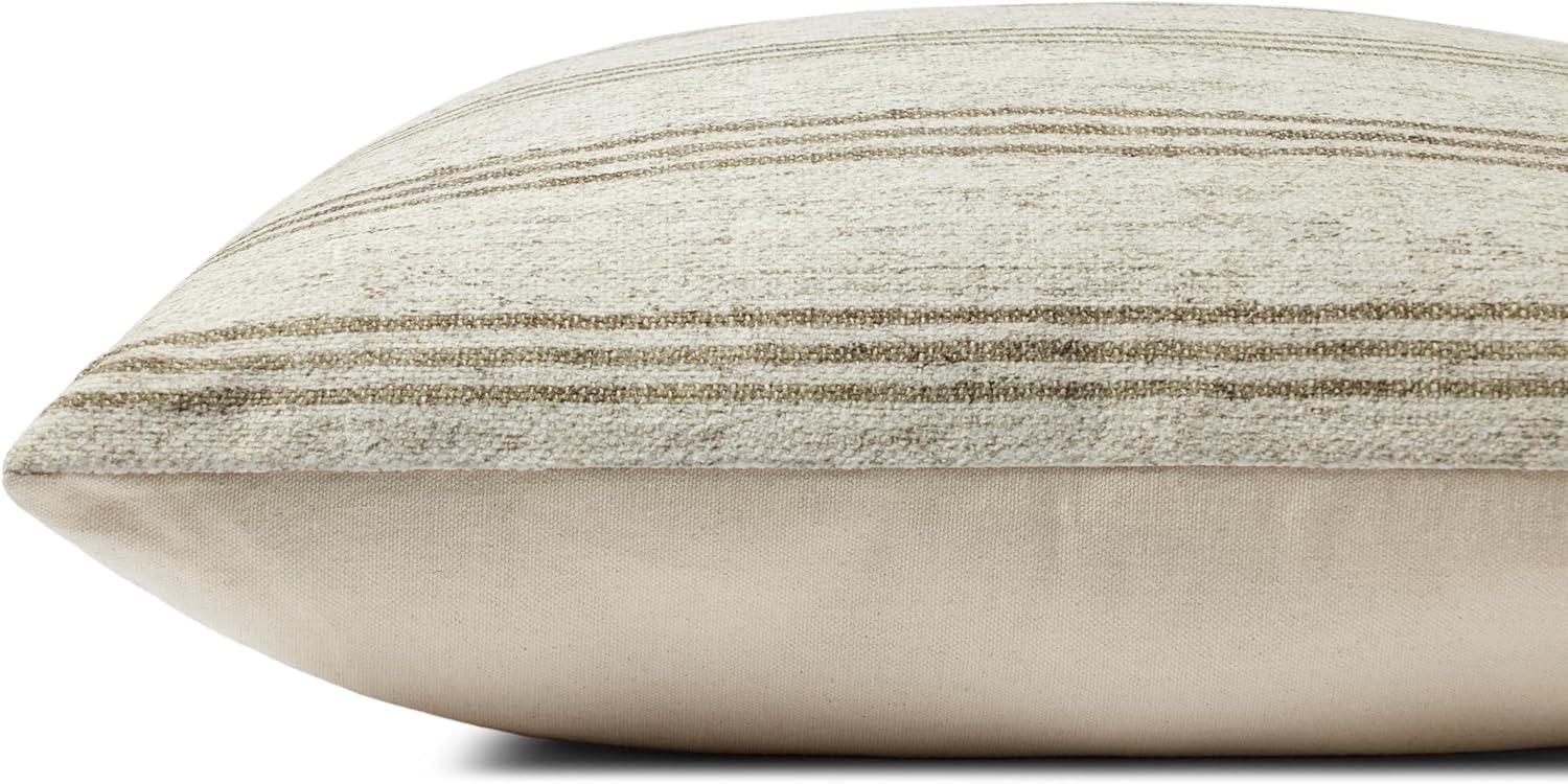 image:imageLoloi Amber Lewis x Zephyr Collection PAL0040 IvoryOlive 22 x 22 Cover wDown Pillow