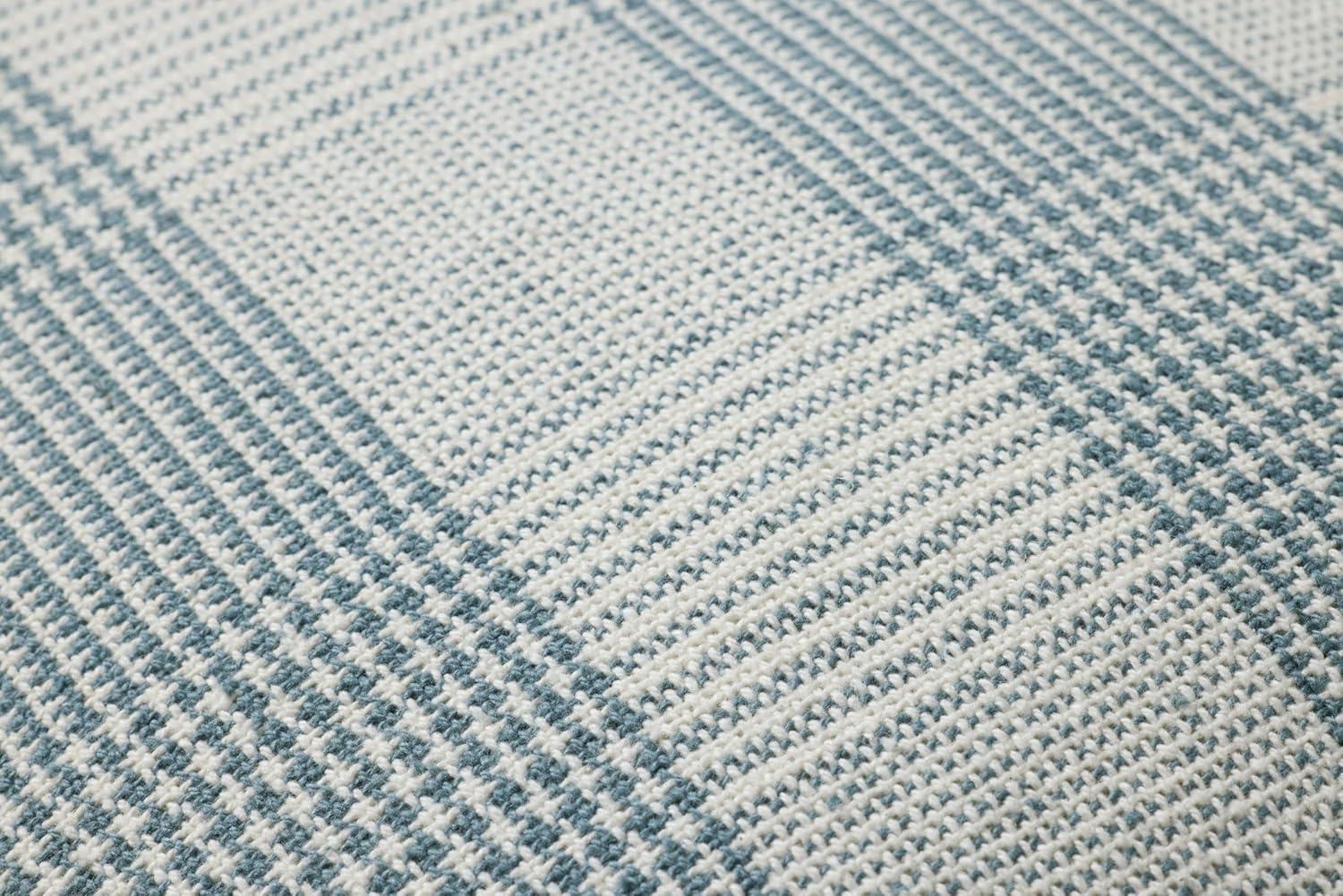 image:imageLoloi Chris Loves Julia Auggie Collection PCJ0021 BlueWhite 22 x 22 Cover wPoly PillowBlue White