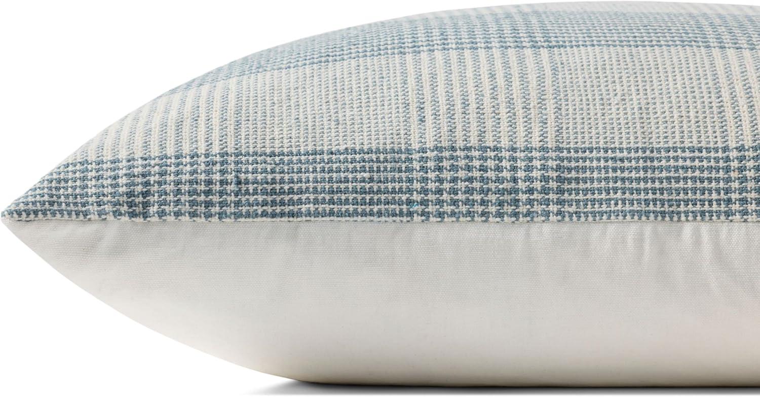 image:imageLoloi Chris Loves Julia Auggie Collection PCJ0021 BlueWhite 22 x 22 Cover wPoly PillowBlue White