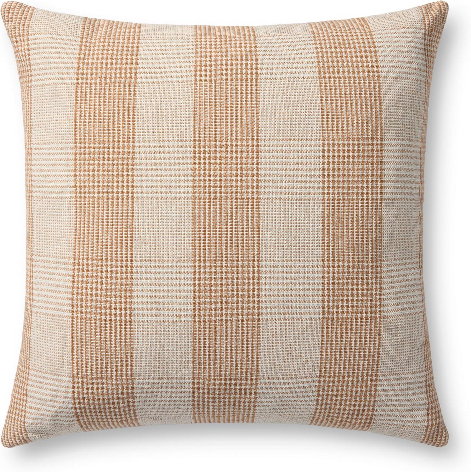 image:imageLoloi Chris Loves Julia Auggie Collection PCJ0021 BlueWhite 22 x 22 Cover wPoly PillowOrange White